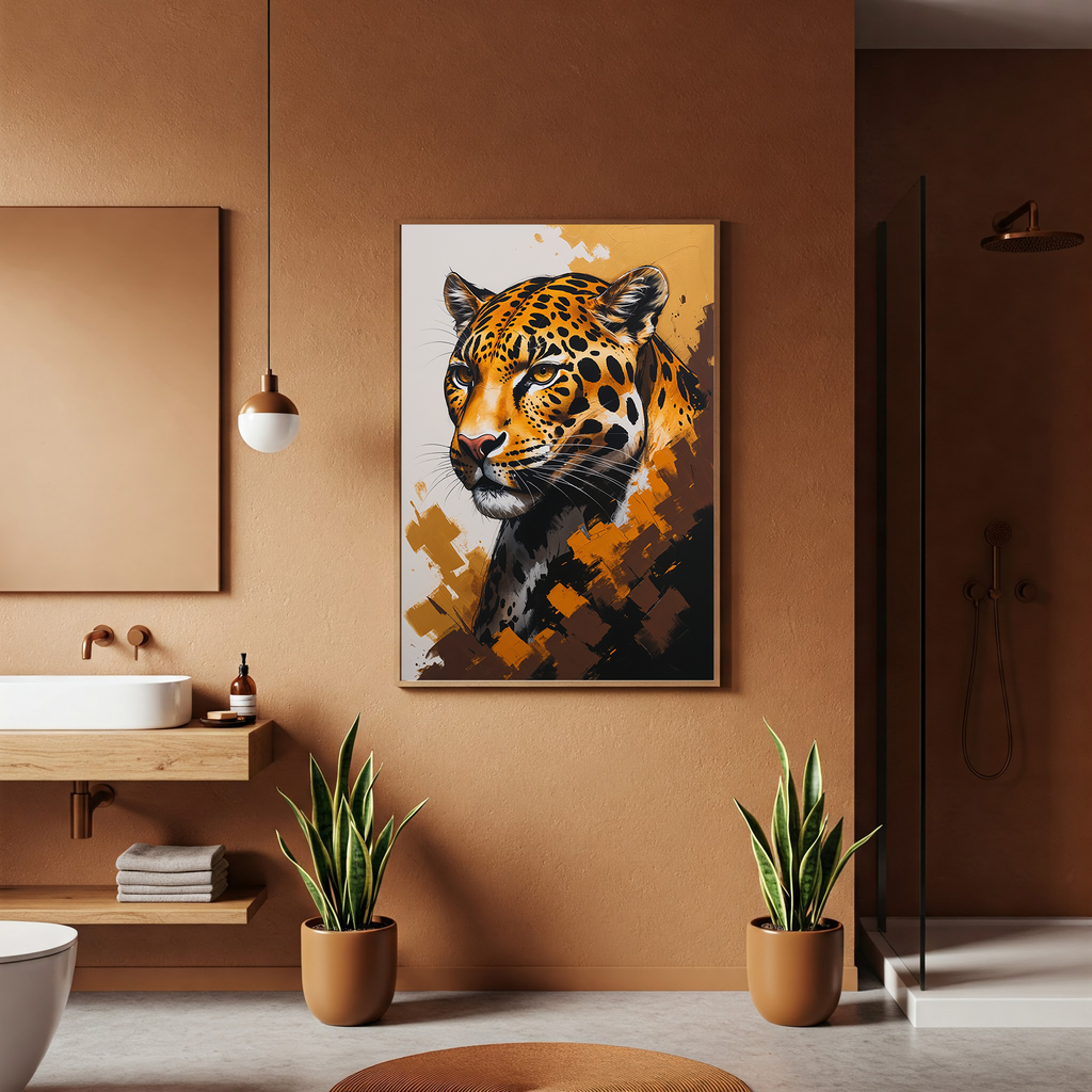 Abstract Jaguar II Wall Art | Digital Download