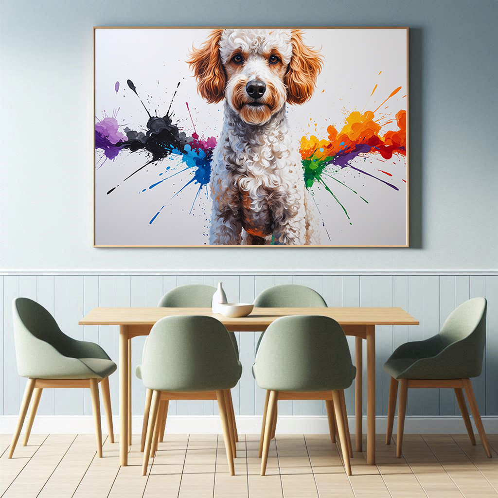 Colorful Poodle Art | Digital Download Print