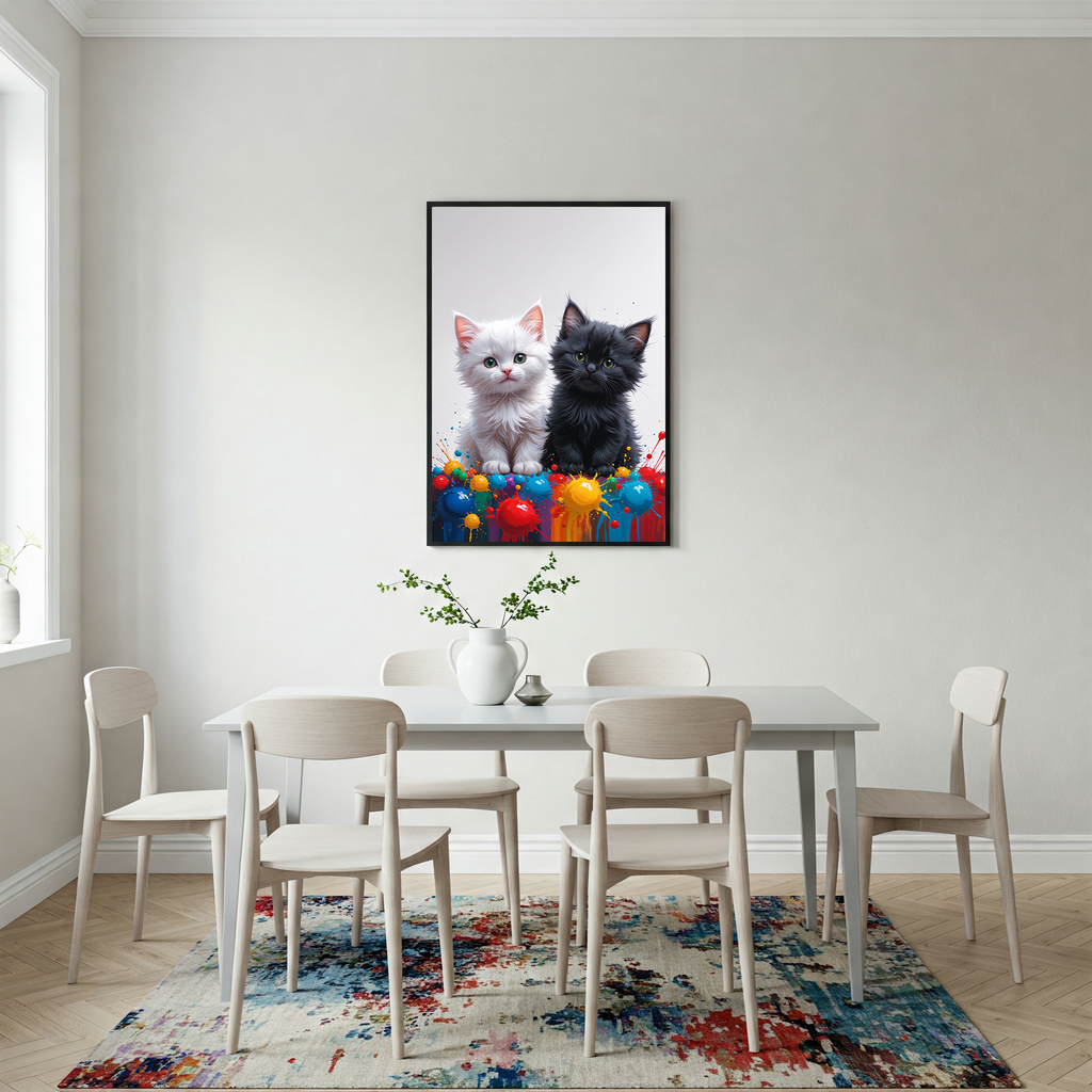 Colorful Kitten Duo Art | Digital Download Print