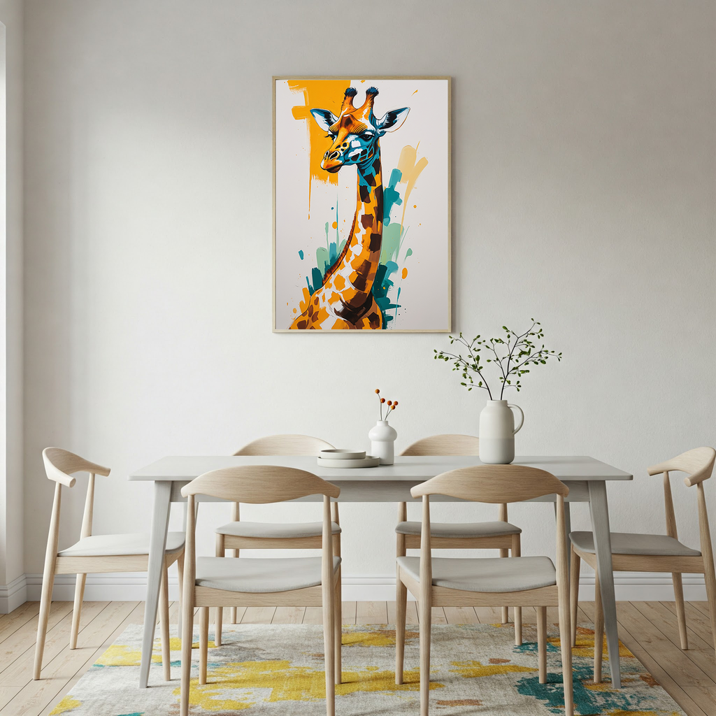 Abstract Giraffe Wall Art II | Digital Download