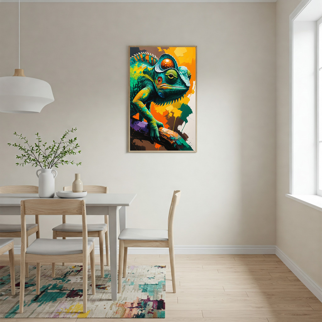 Abstract Chameleon Wall Art | Digital Download