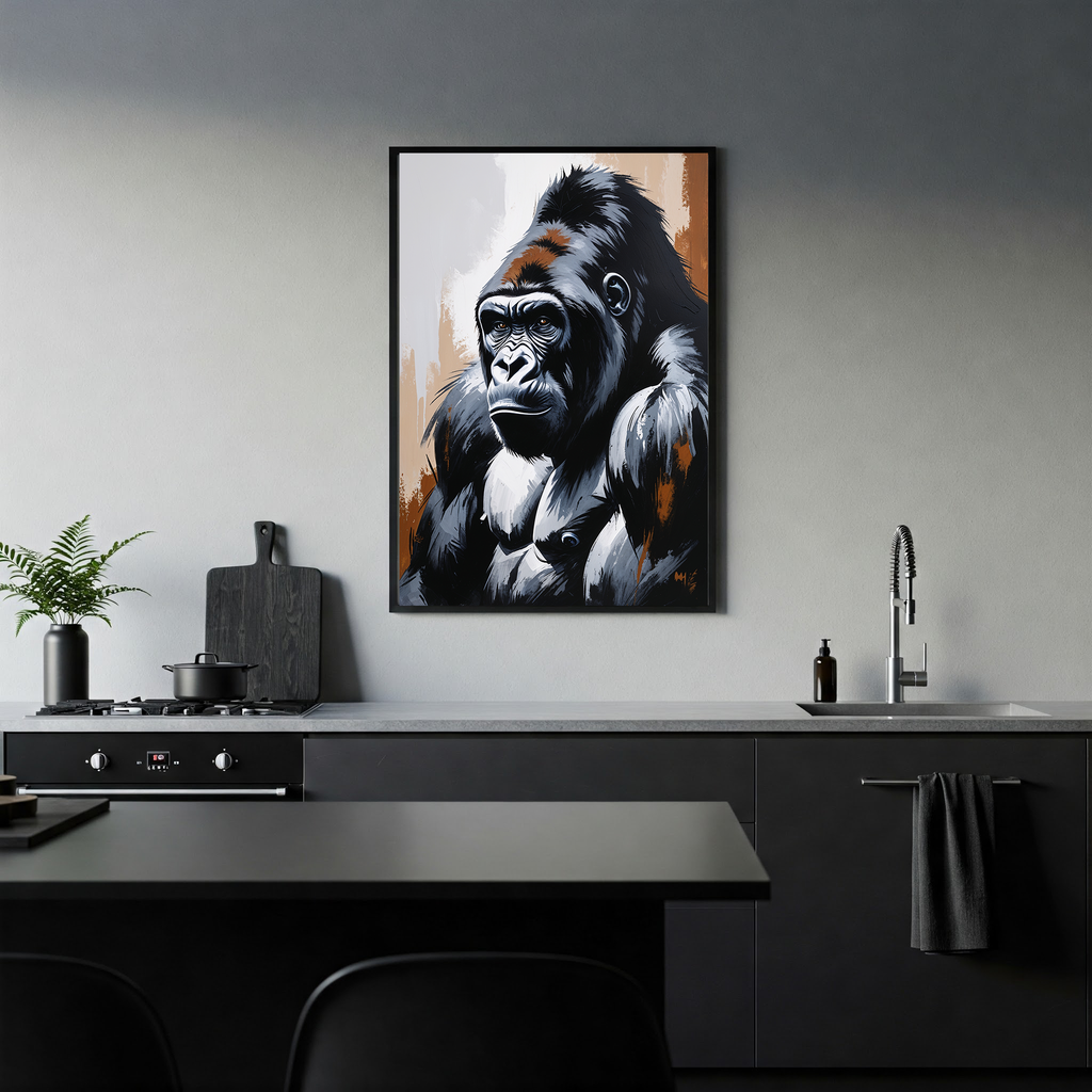 Abstract Gorilla II Art Print | Digital Download