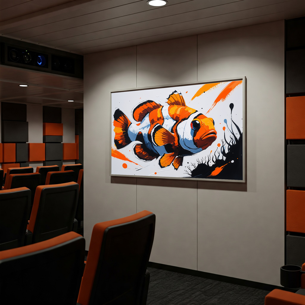 Abstract Clownfish II Art Print | Digital Download
