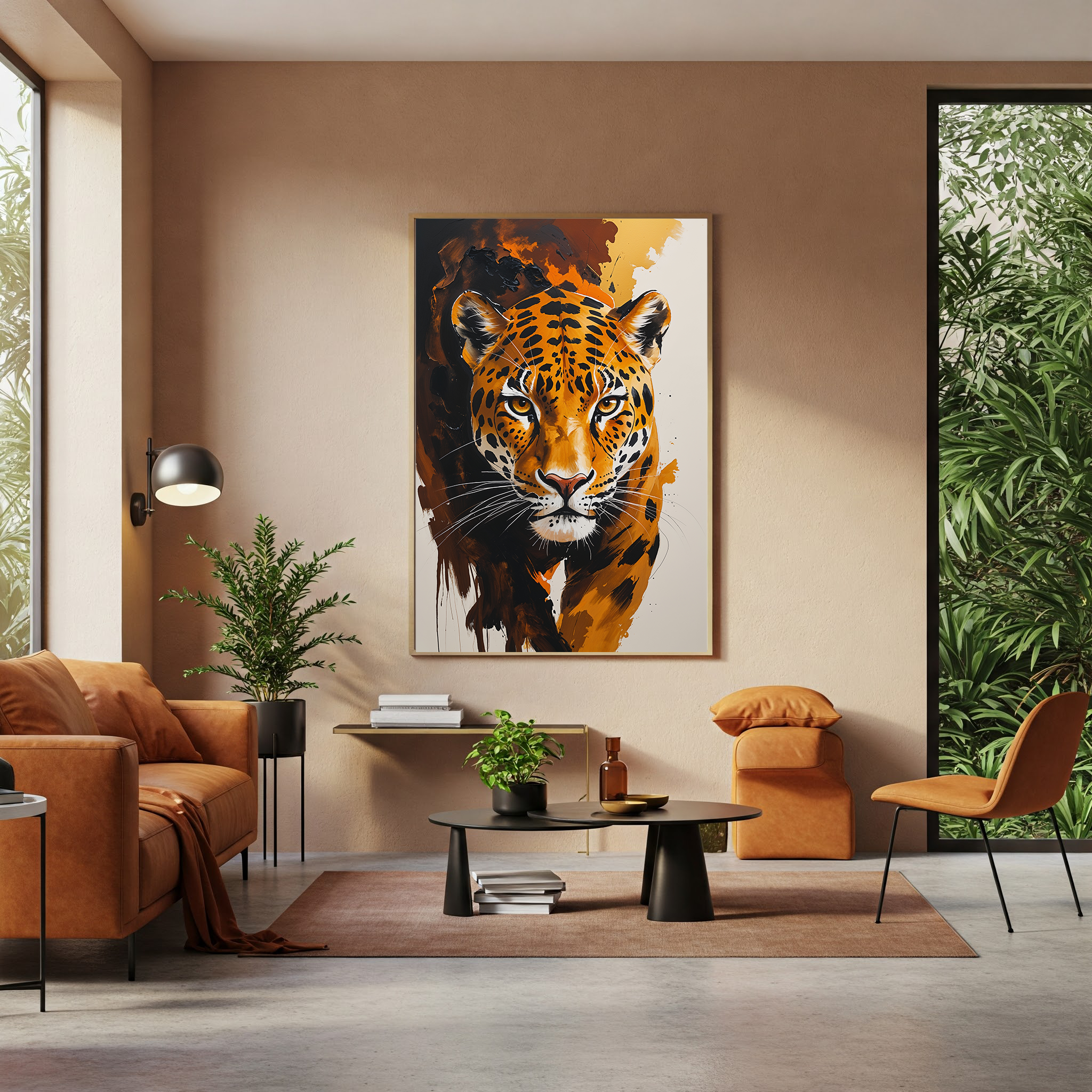 Abstract Jaguar Wall Art | Digital Download