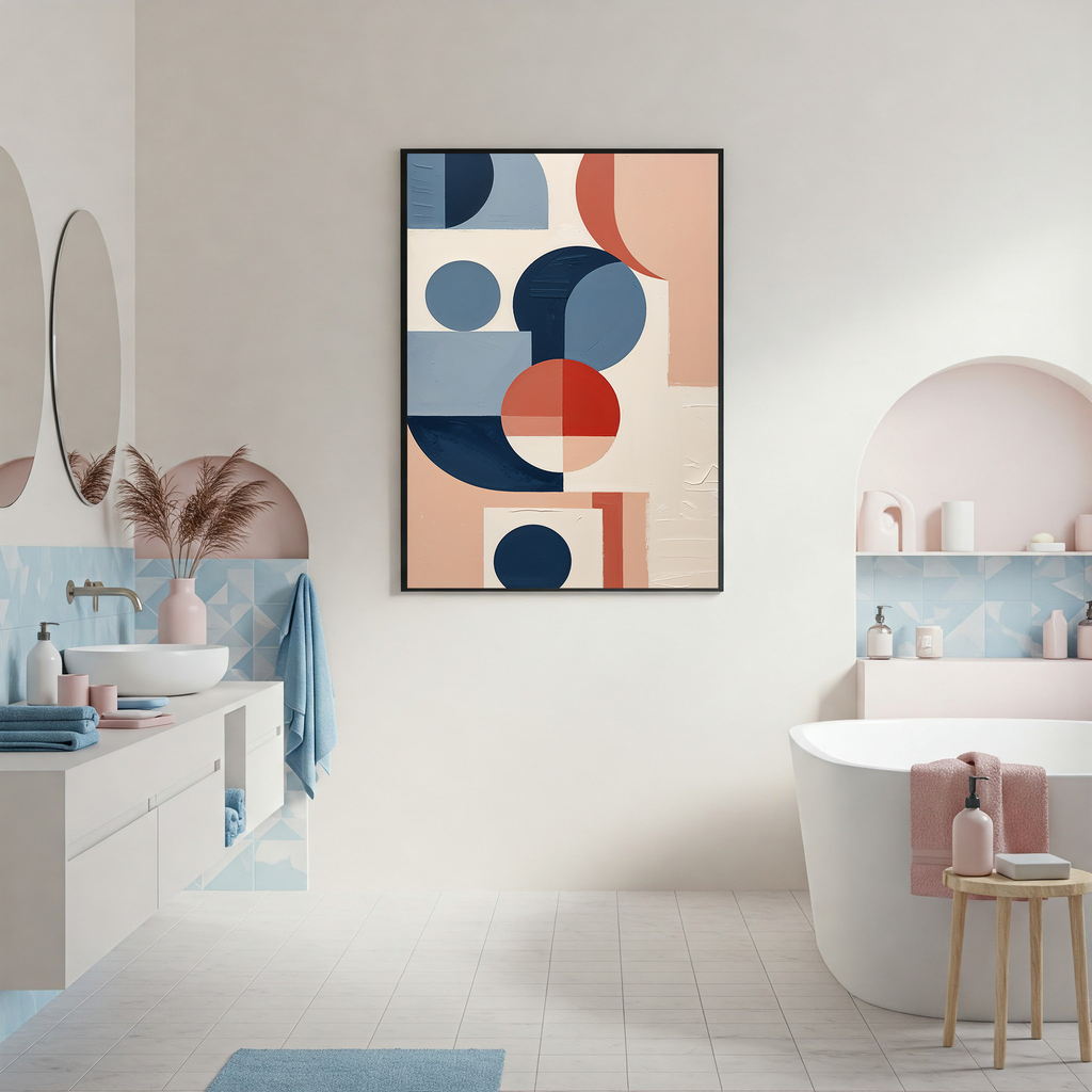 Abstract Geometric Harmony Modern Art Print | Minimalist Decor