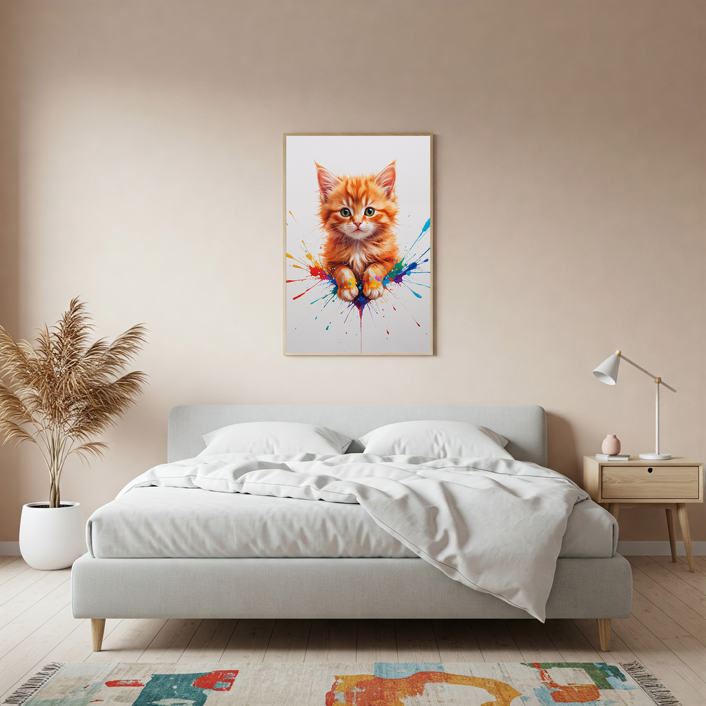 Colorful Kitten Paws Art | Digital Download Print