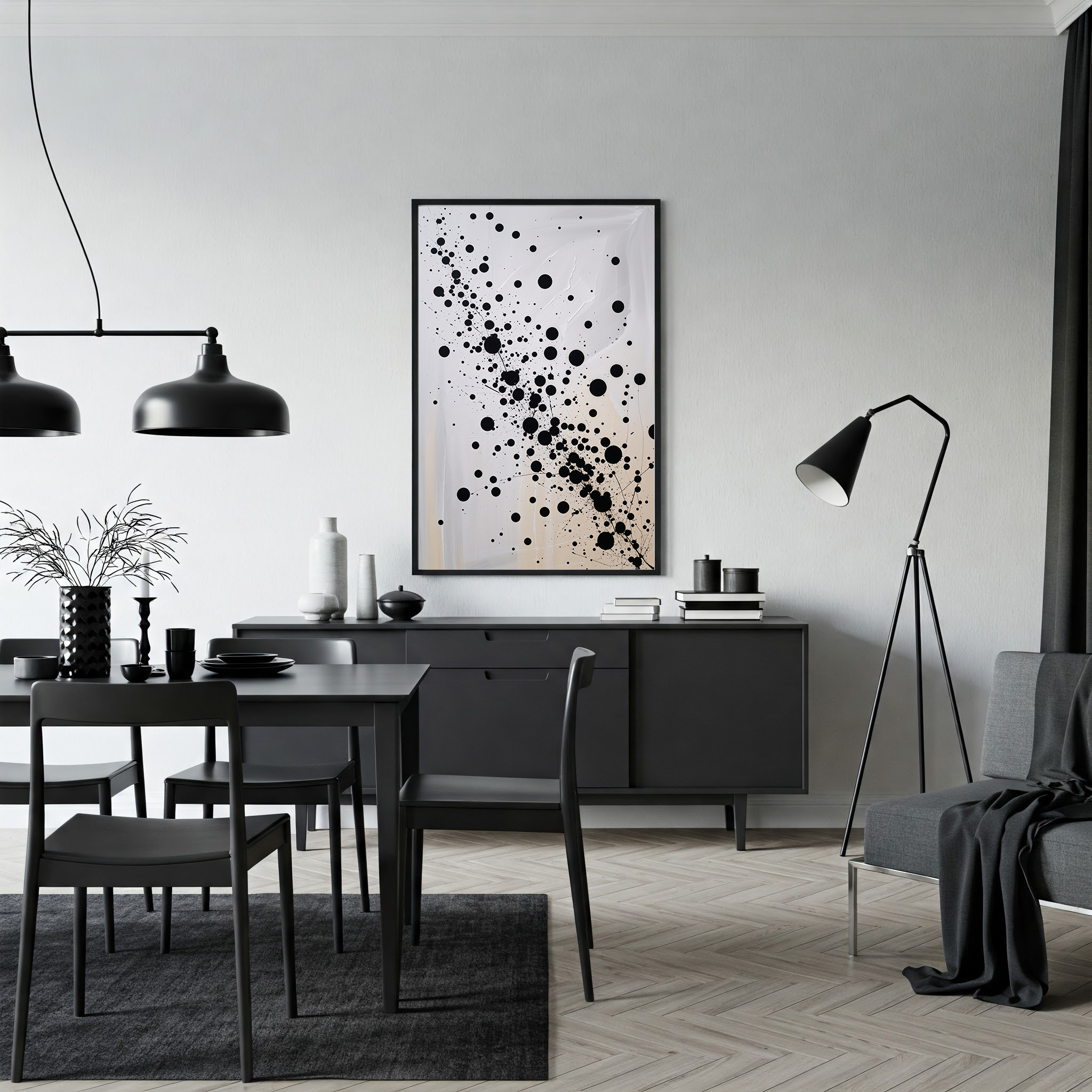 Abstract Ink Dispersion Art Print | Digital Download