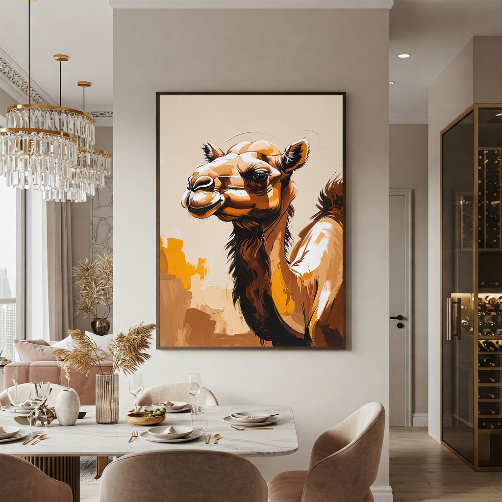 Abstract Camel Wall Art | Digital Download