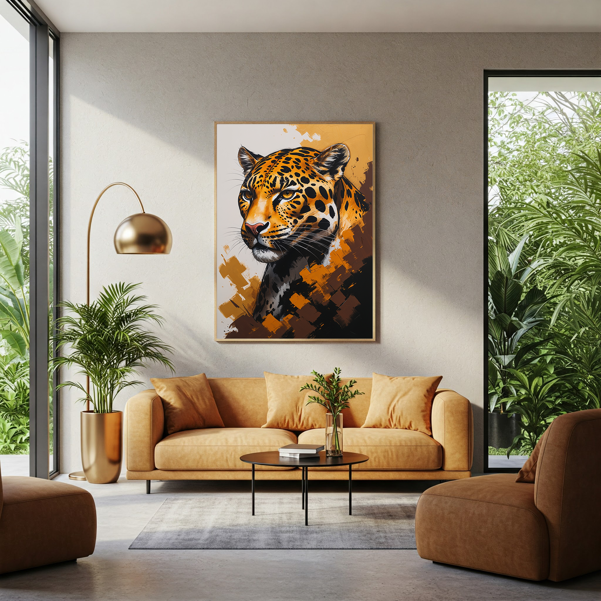 Abstract Jaguar II Wall Art | Digital Download