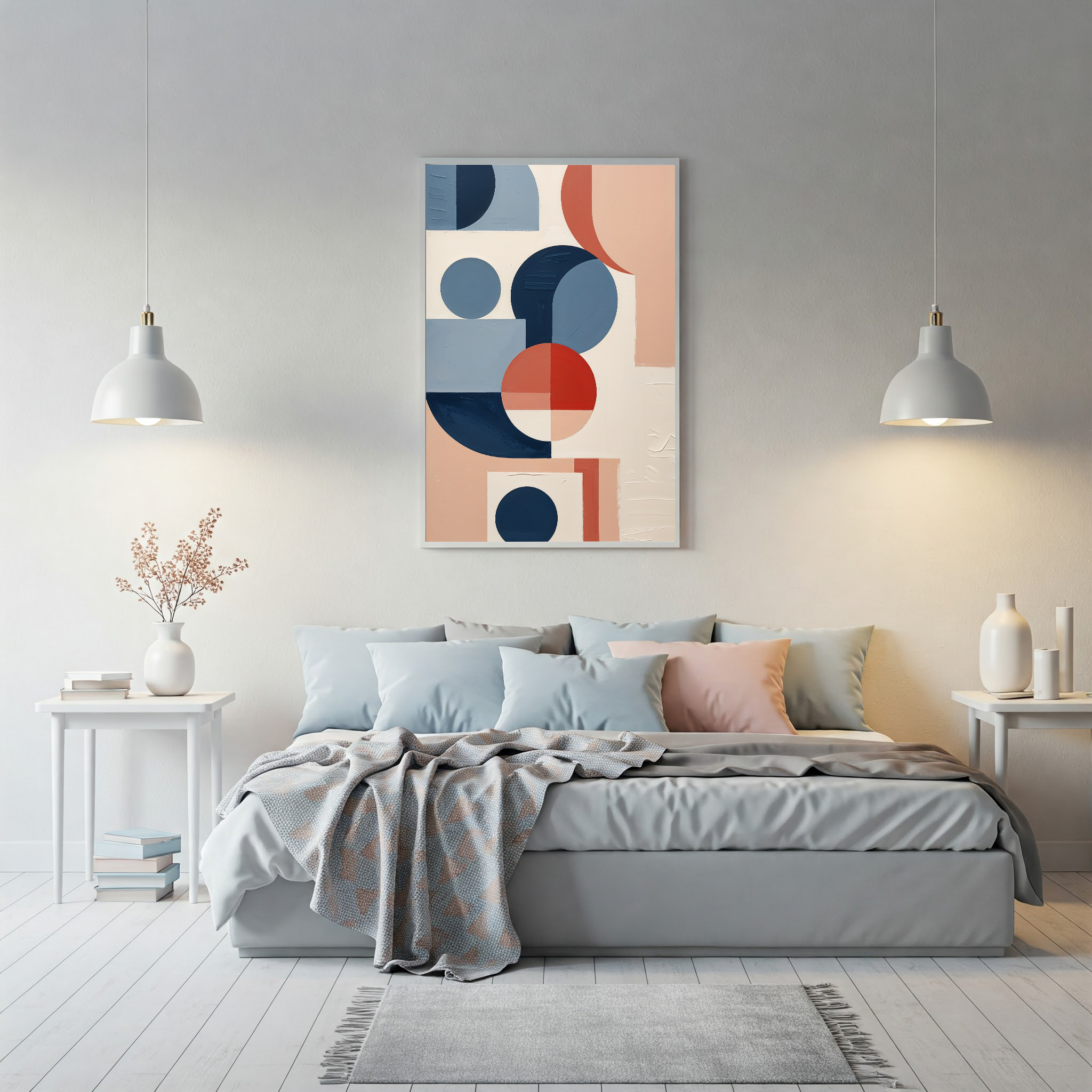 Abstract Geometric Harmony Modern Art Print | Minimalist Decor