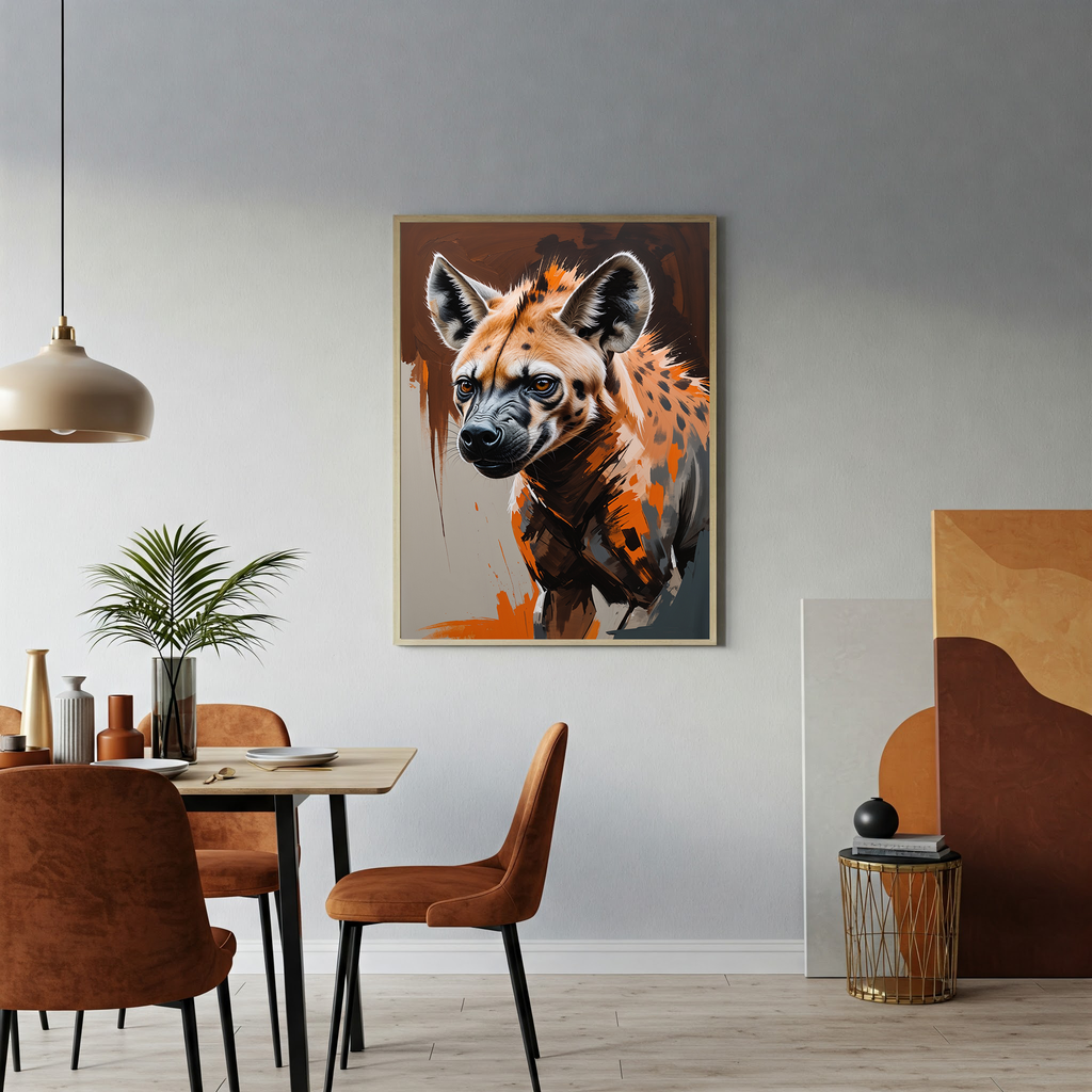 Abstract Hyena Wall Art | Digital Download