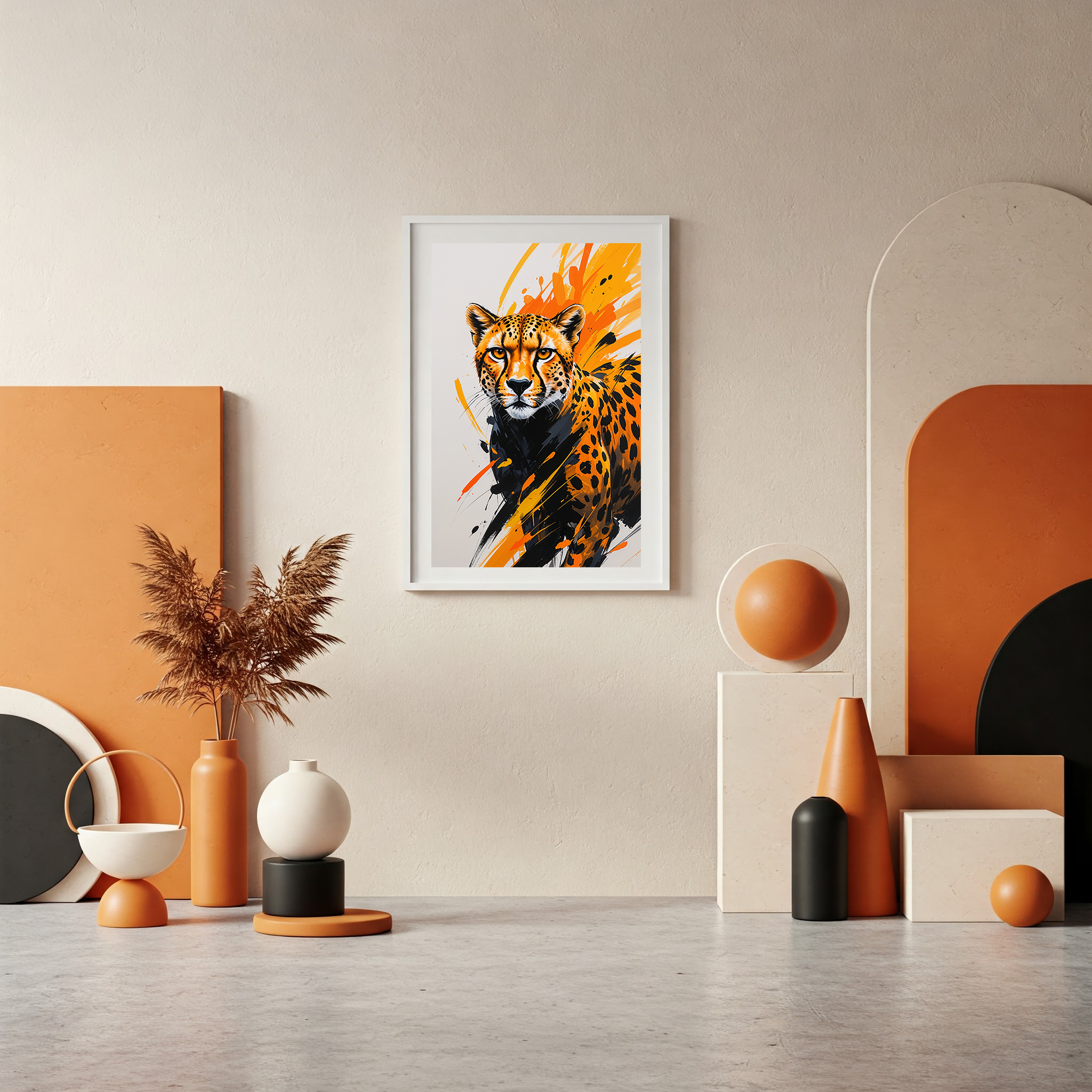 Abstract Cheetah Wall Art | Digital Download