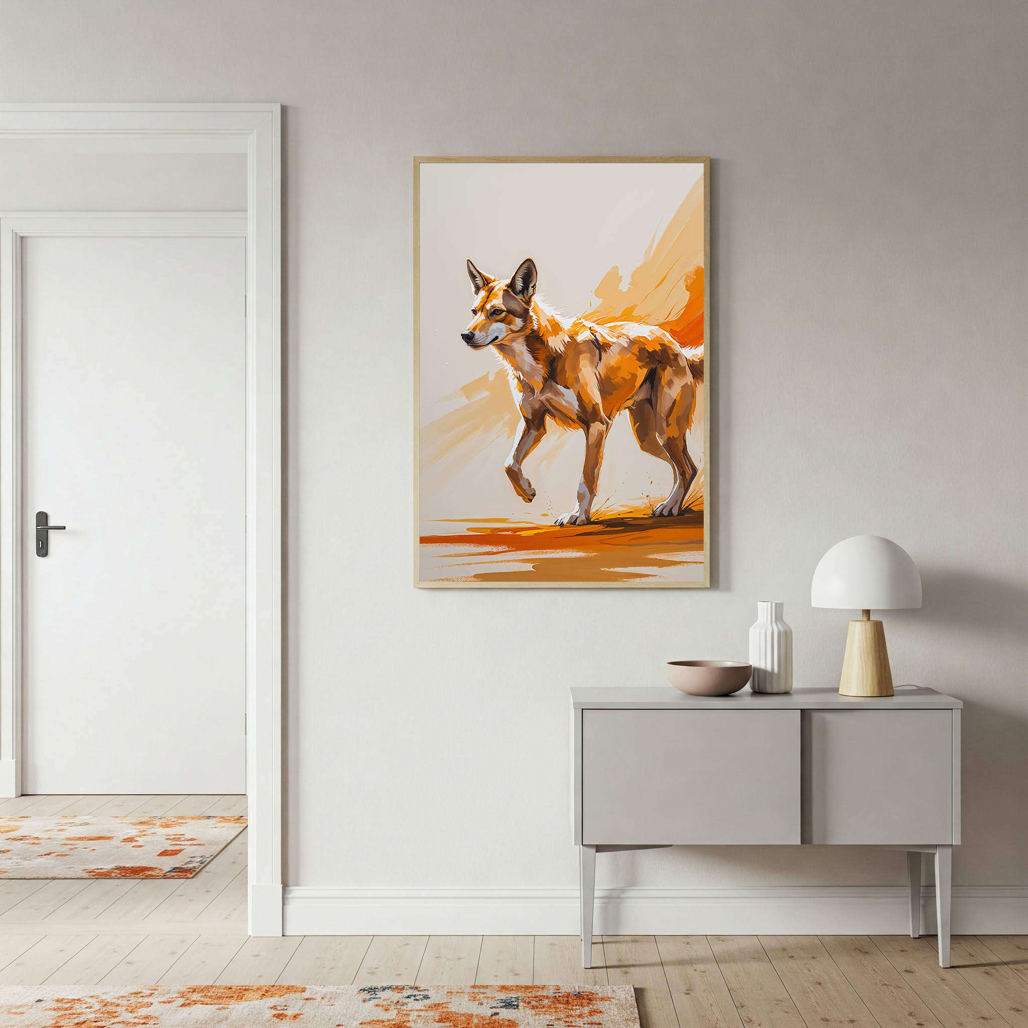 Abstract Dingo Wall Art | Digital Download