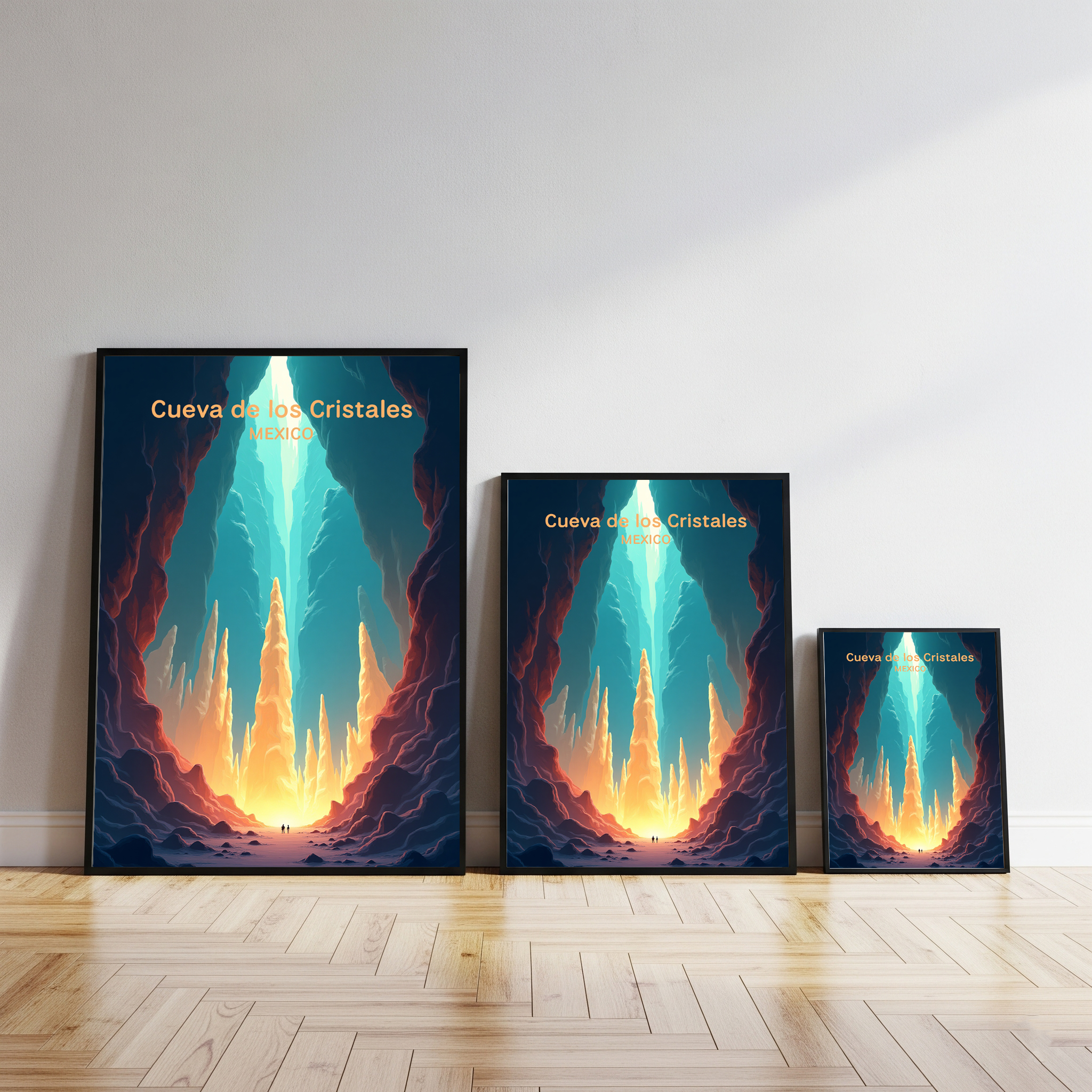 Cueva de los Cristales Mexico Digital Print | Giant Crystal Cave Art