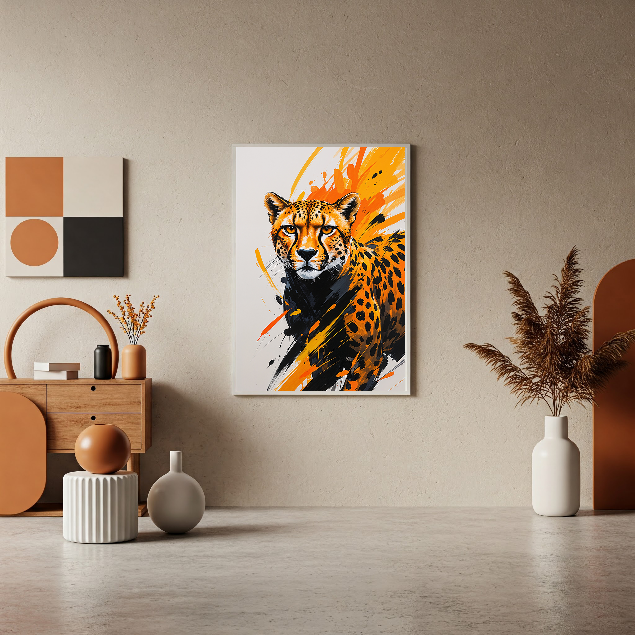Abstract Cheetah Wall Art | Digital Download