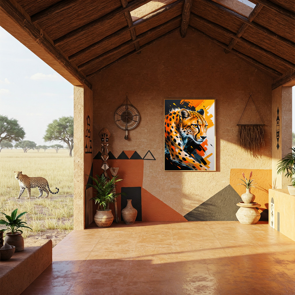 Abstract Cheetah Wall Art II | Digital Download