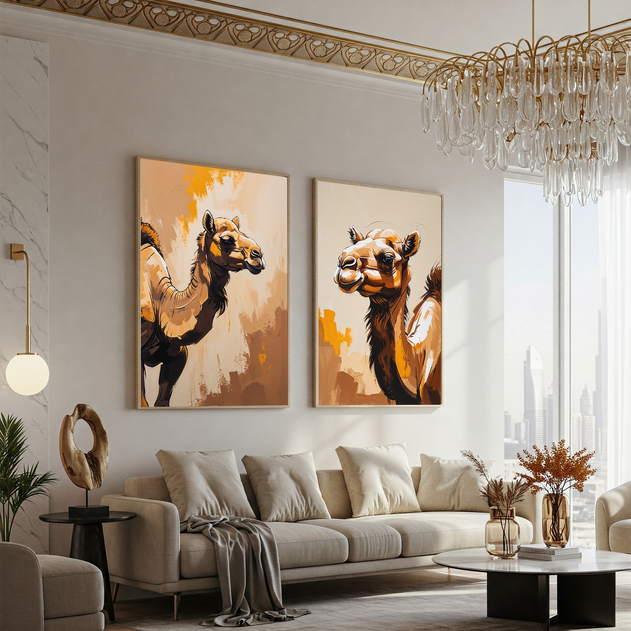 Abstract Camel Wall Art | Digital Download