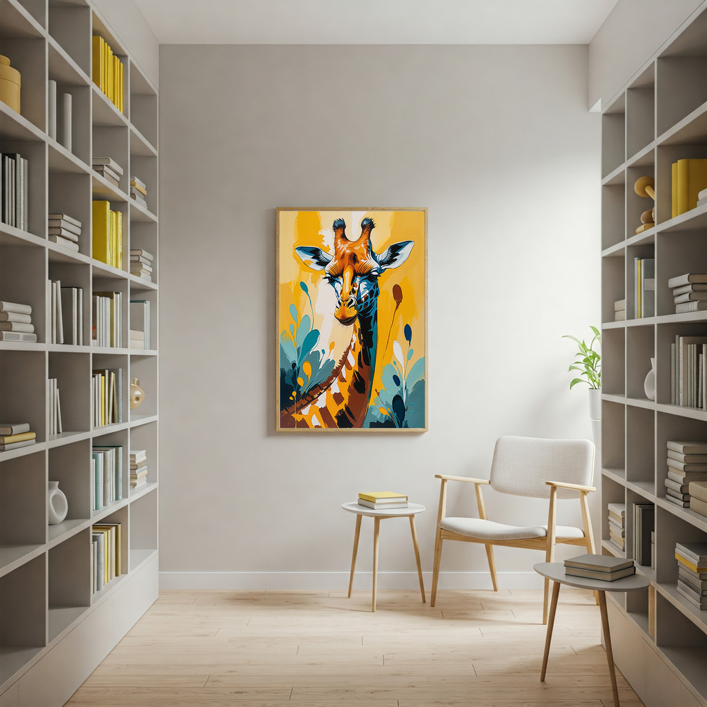 Abstract Giraffe Wall Art | Digital Download