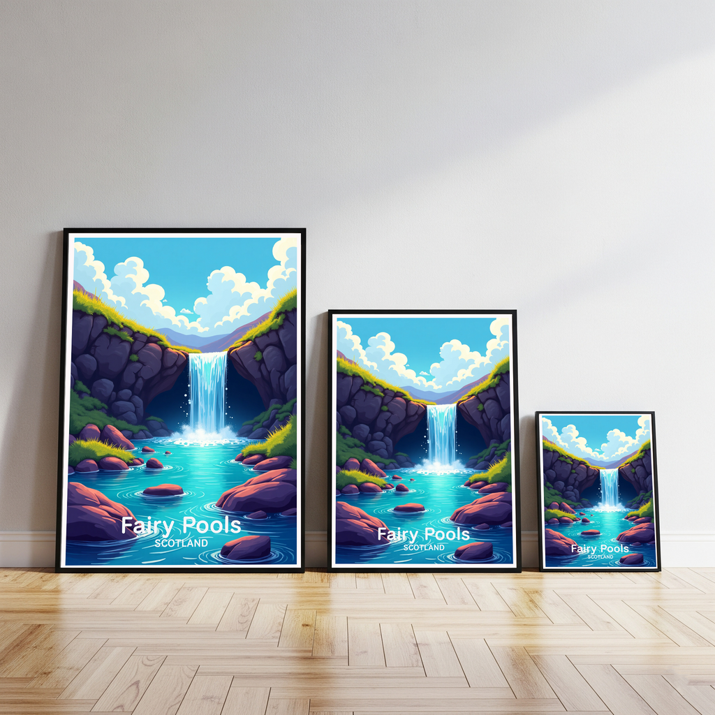 Fairy Pools Scotland Landscape Art Print | Digital Download
