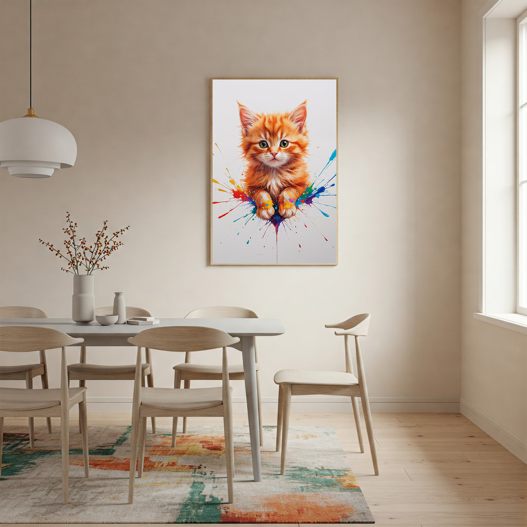 Colorful Kitten Paws Art | Digital Download Print