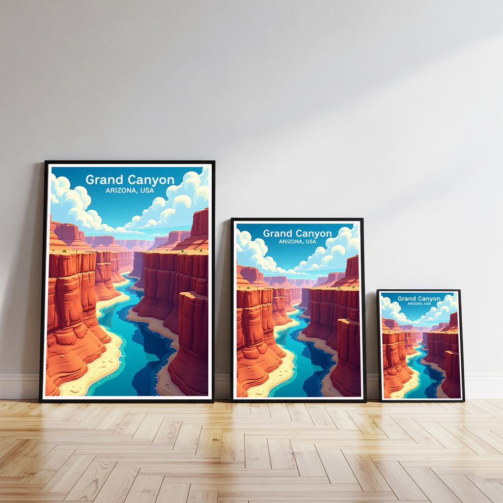 Grand Canyon Arizona Landscape Art Print | Digital Download