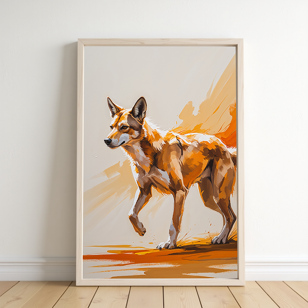 Abstract Dingo Wall Art | Digital Download