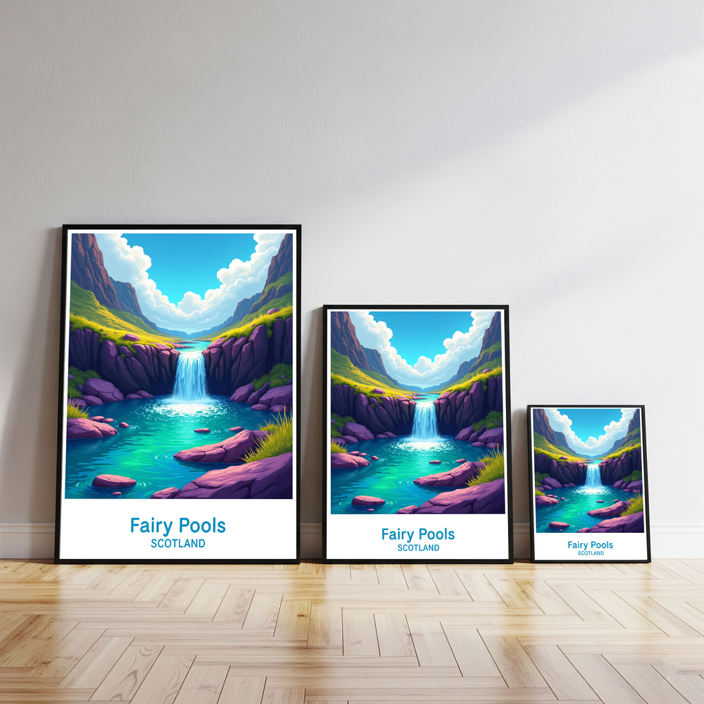 Fairy Pools Scotland Landscape Art Print | Digital Download