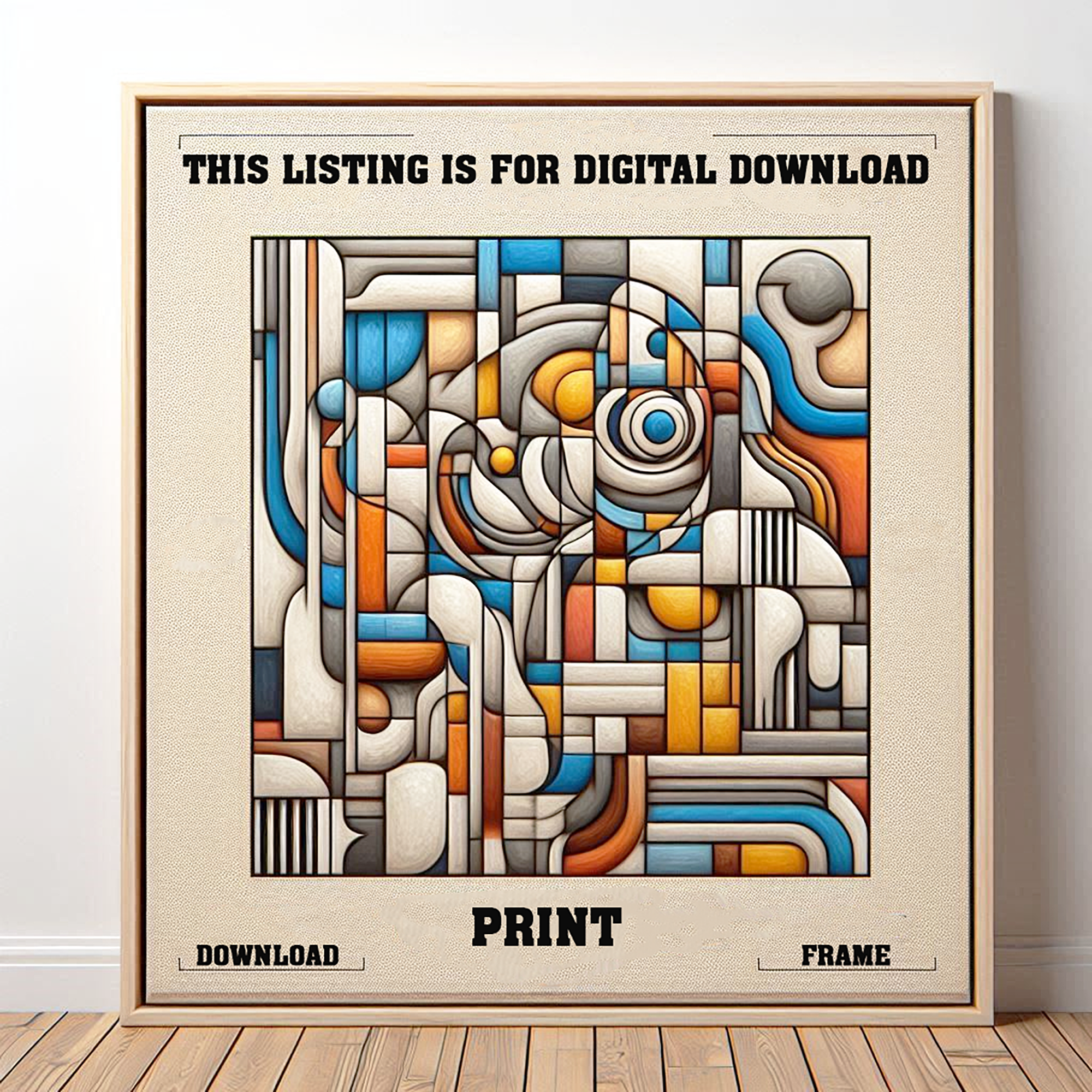 Abstract Ink Dispersion Art Print | Digital Download