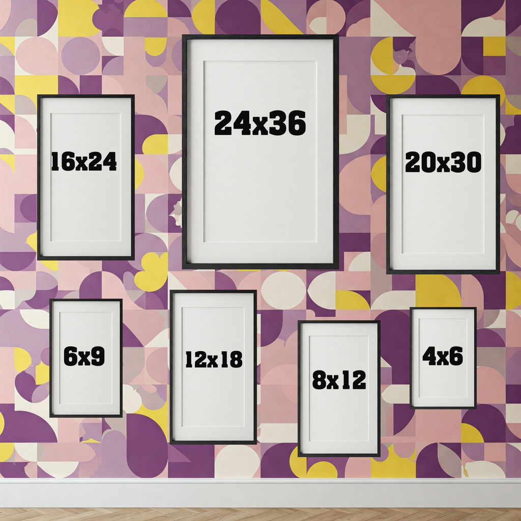 Reflectionare abstract impasto oil painting print featuring modern textured geometric digital art on a vibrant canvas.