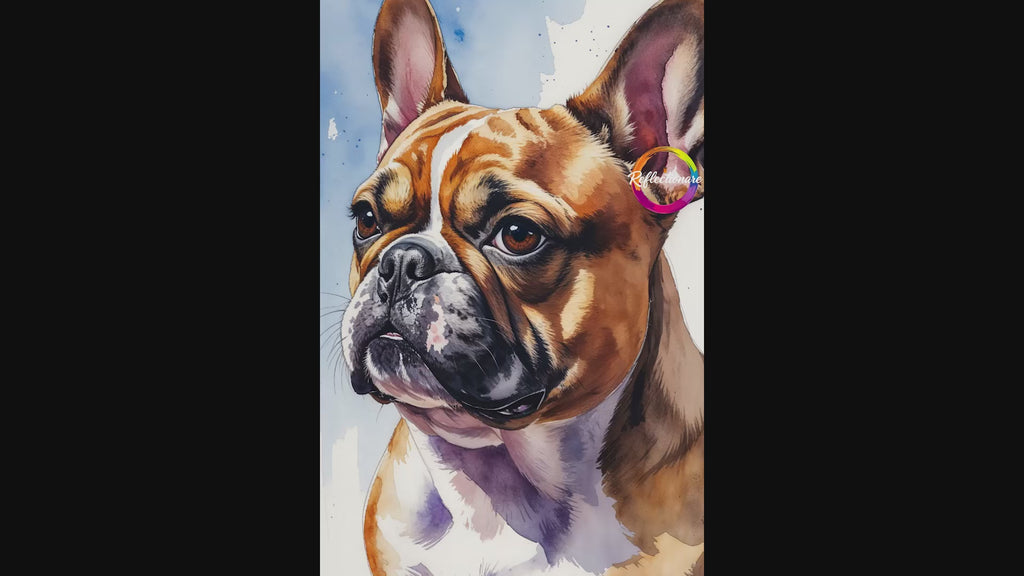 Watercolor French Bulldog Art Print | Digital Download