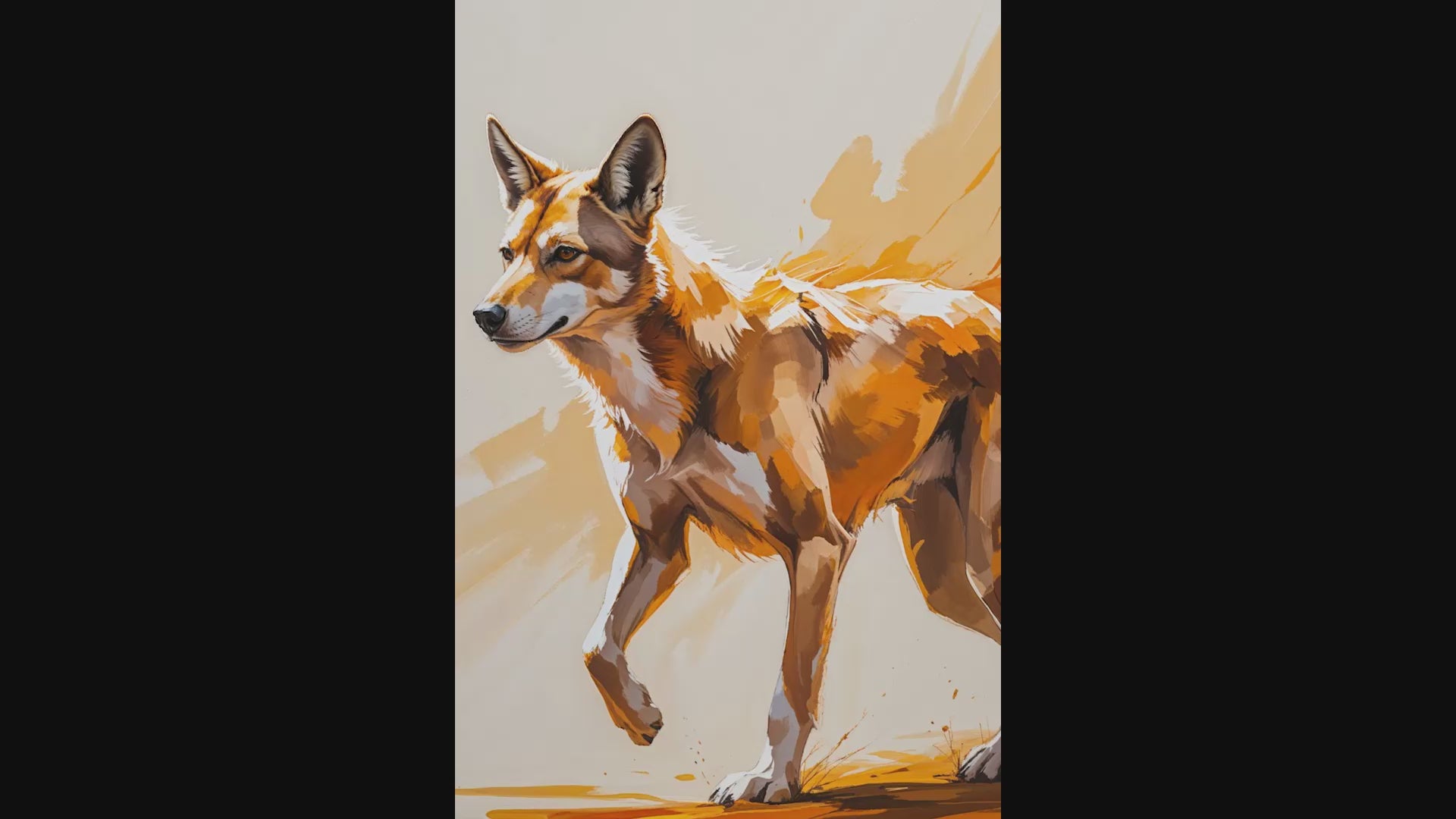 Abstract Dingo Wall Art | Digital Download