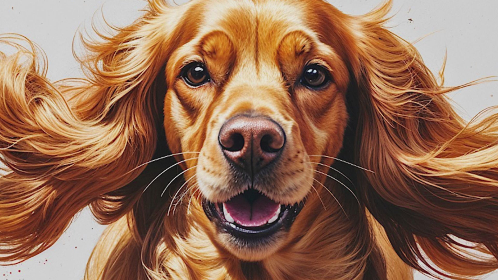 Colorful Cocker Spaniel Abstract Art Poster