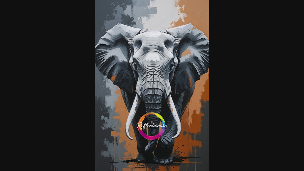 Abstract Elephant Wall Art | Digital Download