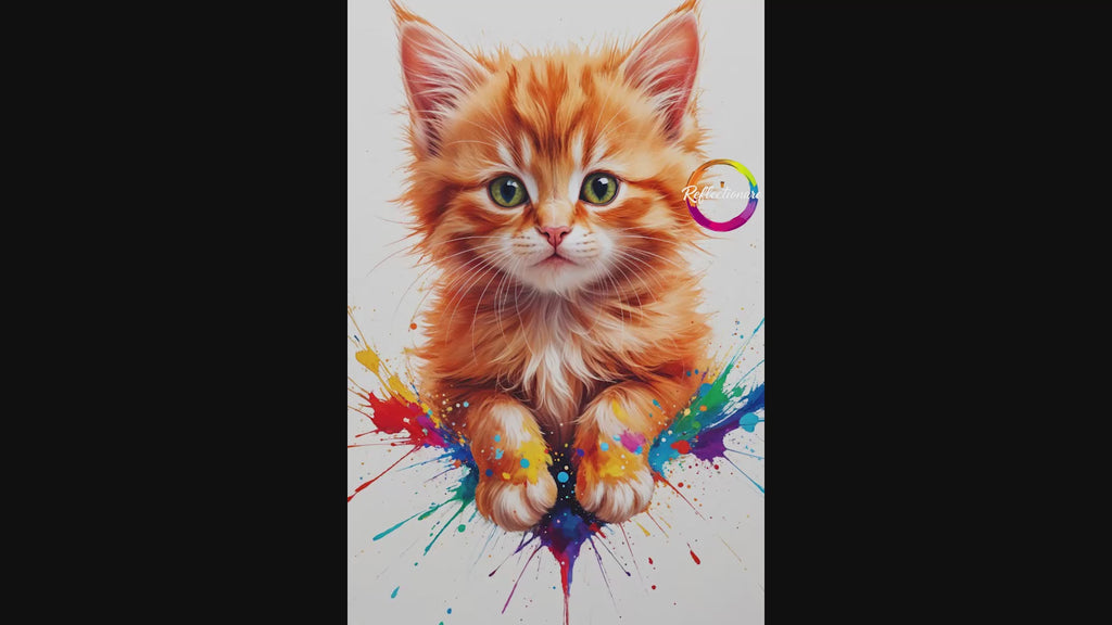 Colorful Kitten Paws Art | Digital Download Print