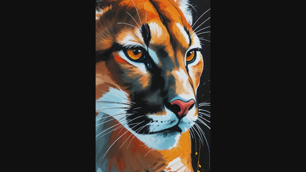 Abstract Cougar Wall Art II | Digital Download