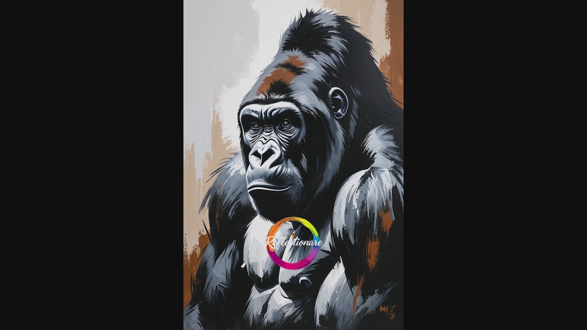 Abstract Gorilla II Art Print | Digital Download