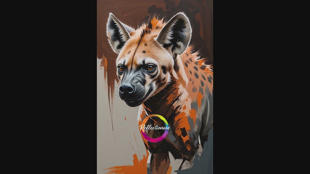 Abstract Hyena Wall Art | Digital Download