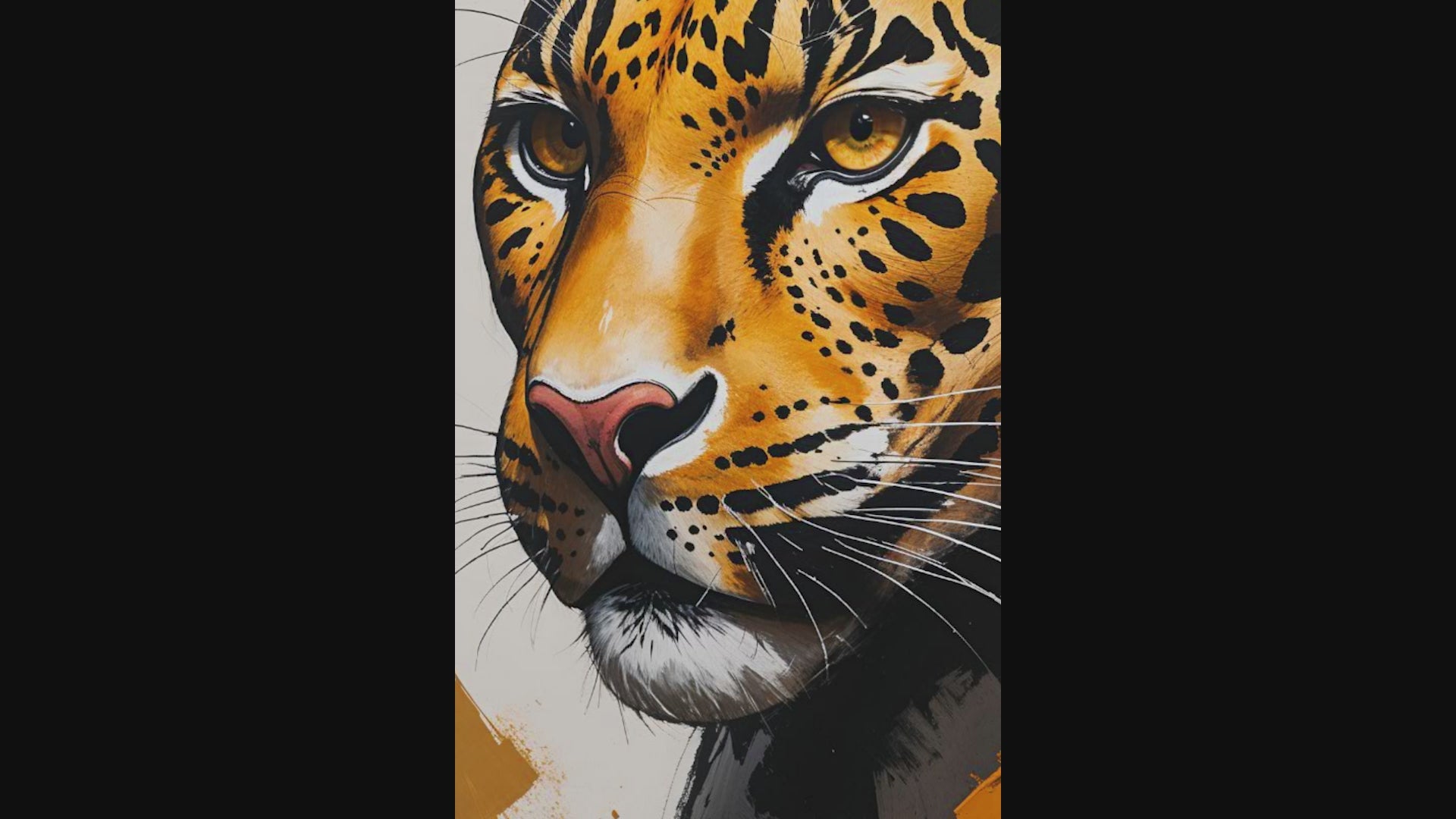 Abstract Jaguar II Wall Art | Digital Download