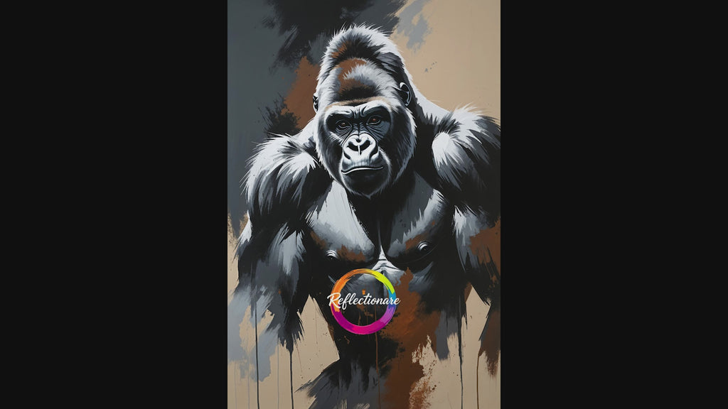 Abstract Gorilla Wall Art | Digital Download