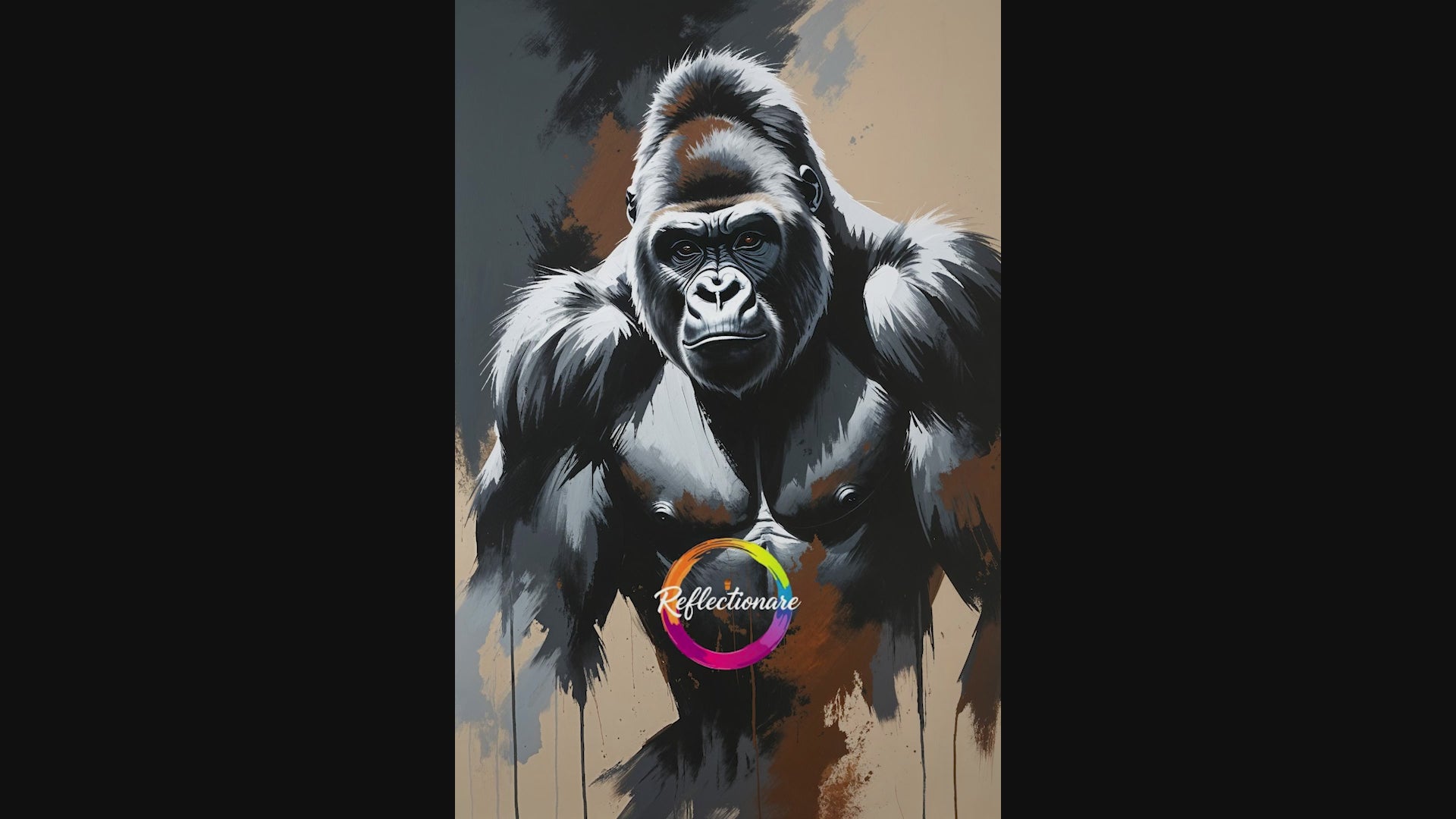 Abstract Gorilla Wall Art | Digital Download