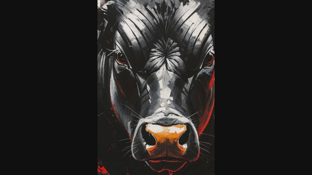 Abstract Bull Wall Art | Digital Download